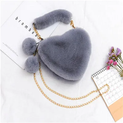 13 Color‘s Wholesale women's fur cute handbags （BG8034)