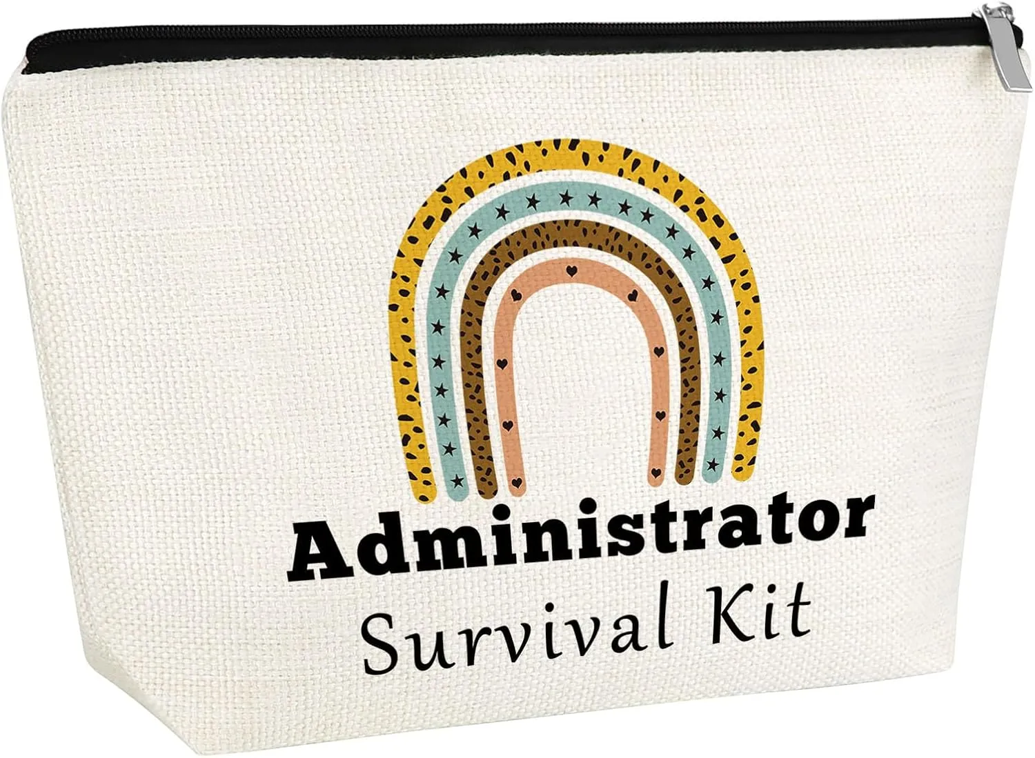Admin Gift Women Cosmetic Bag Office Worker Gift Makeup Bag Thank You Gifts for Administrator Admin Job Gift Christmas Birthday Gift for Administrator Zipper Travel Pouch