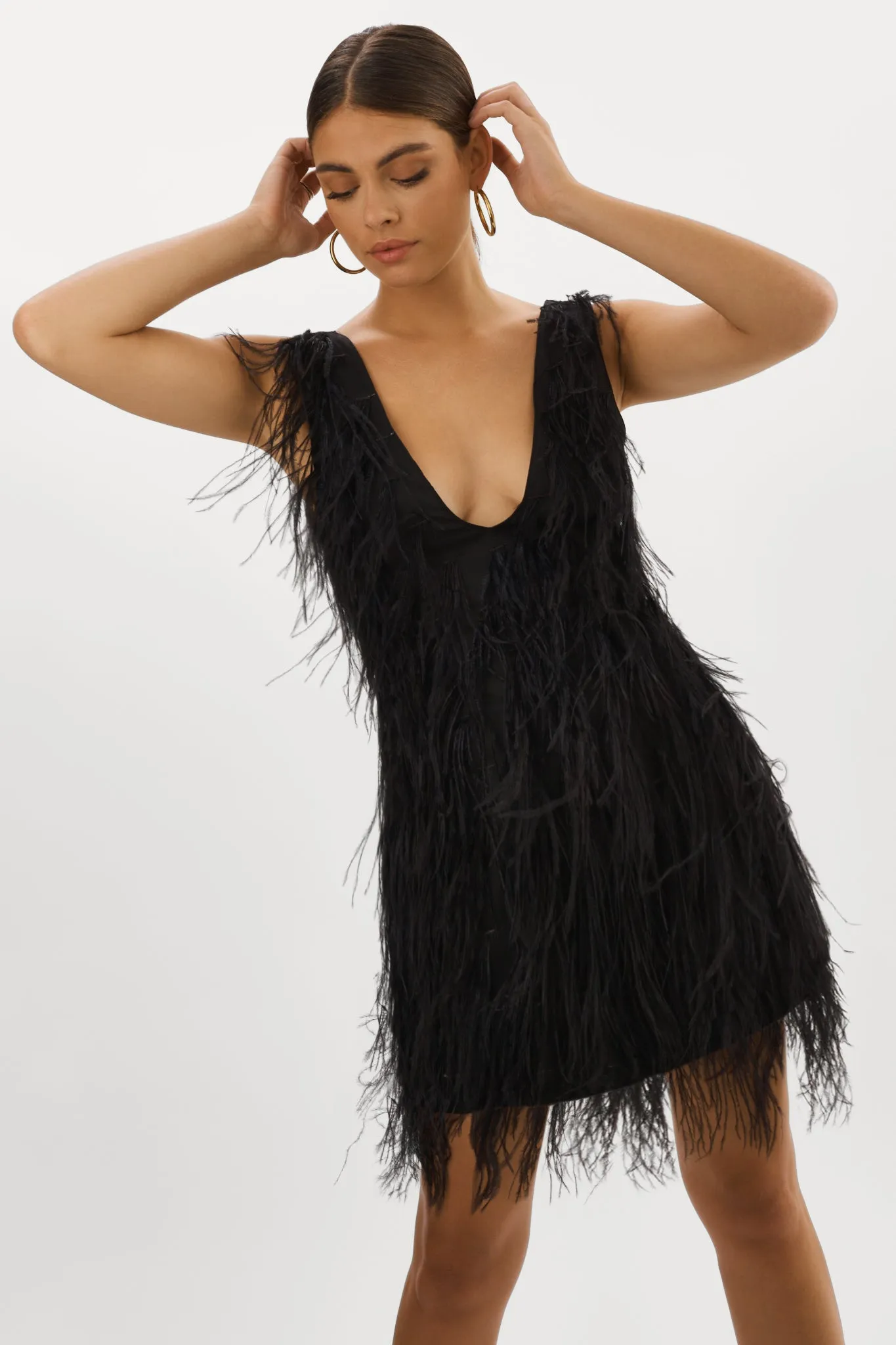 ALENA | Feather Dress