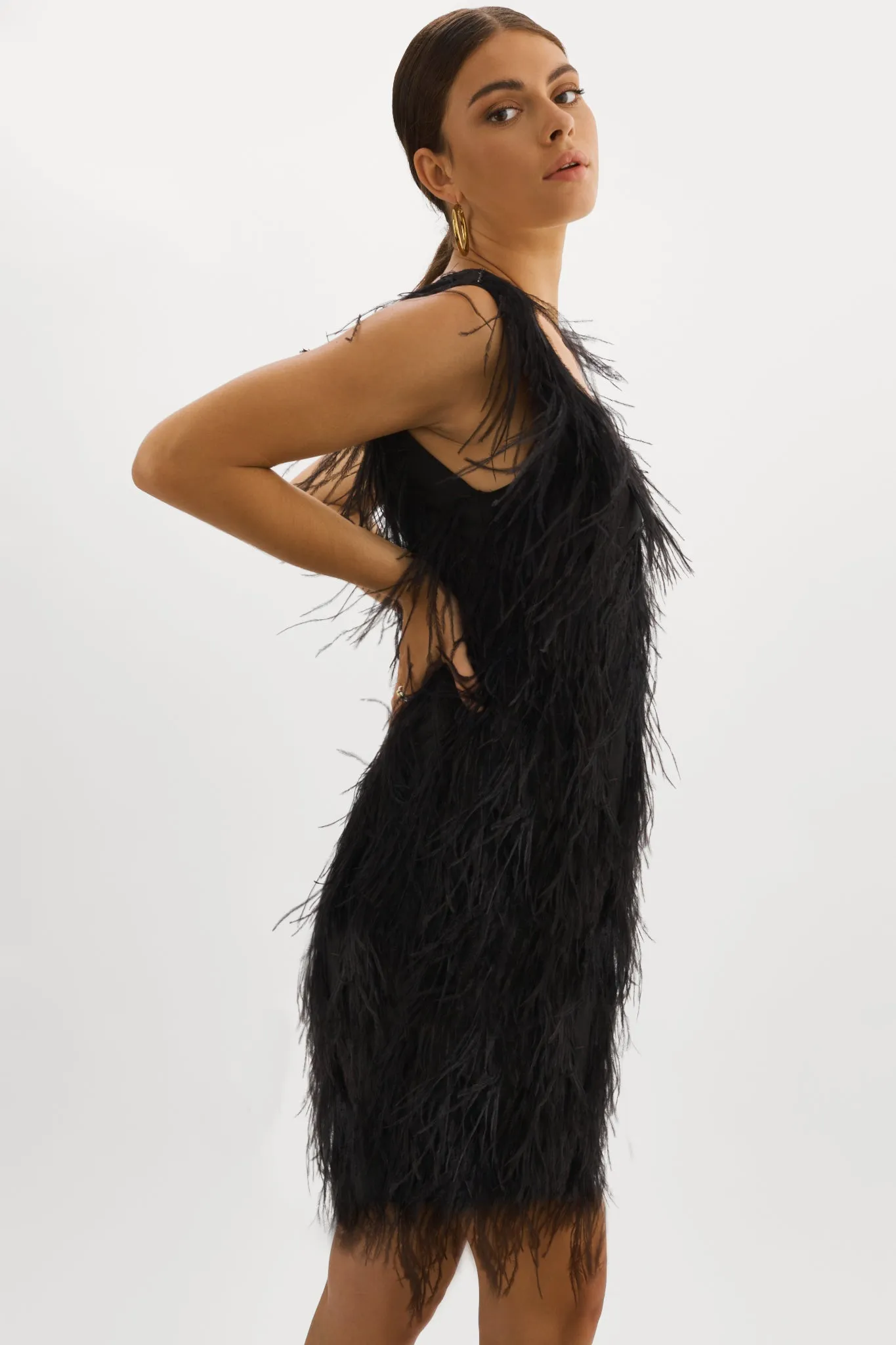 ALENA | Feather Dress