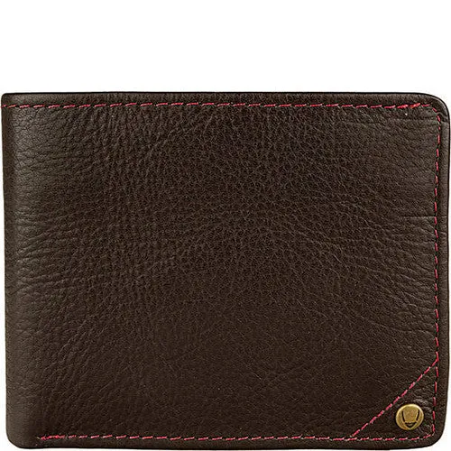 Angle Stitch RFID Blocking Slim Bifold Leather Wallet