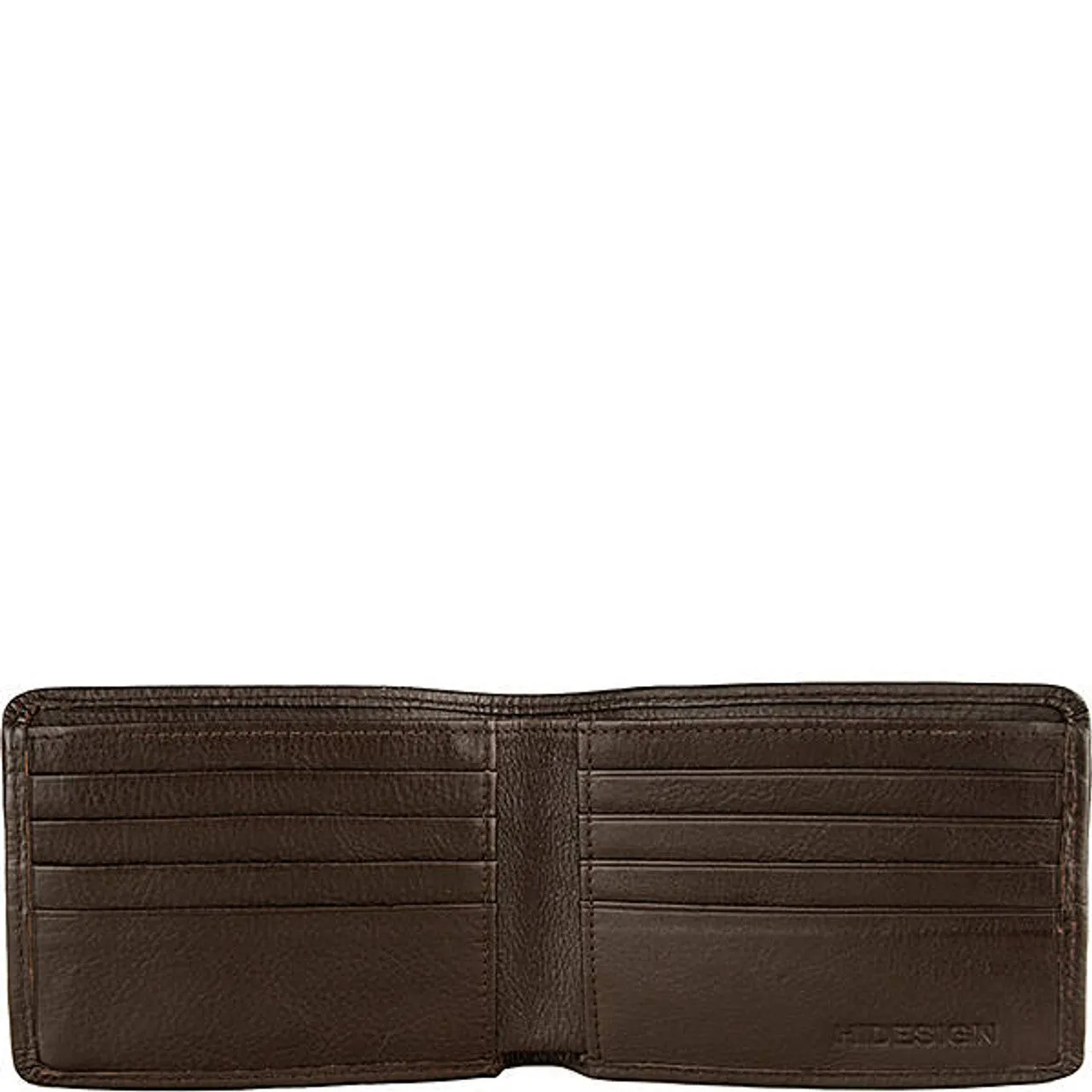 Angle Stitch RFID Blocking Slim Bifold Leather Wallet