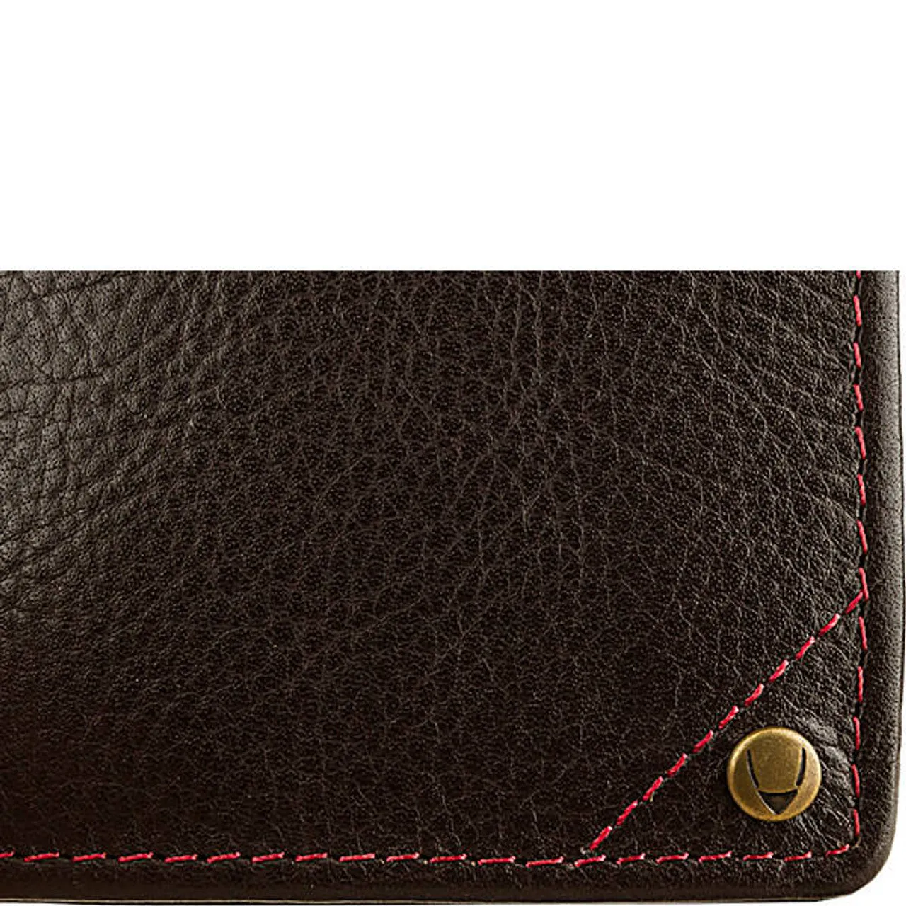 Angle Stitch RFID Blocking Slim Bifold Leather Wallet
