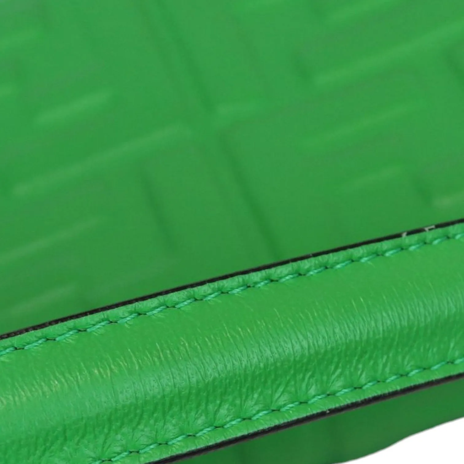 Baguette Mini 1974 Nappa FF Embossed Green GHW