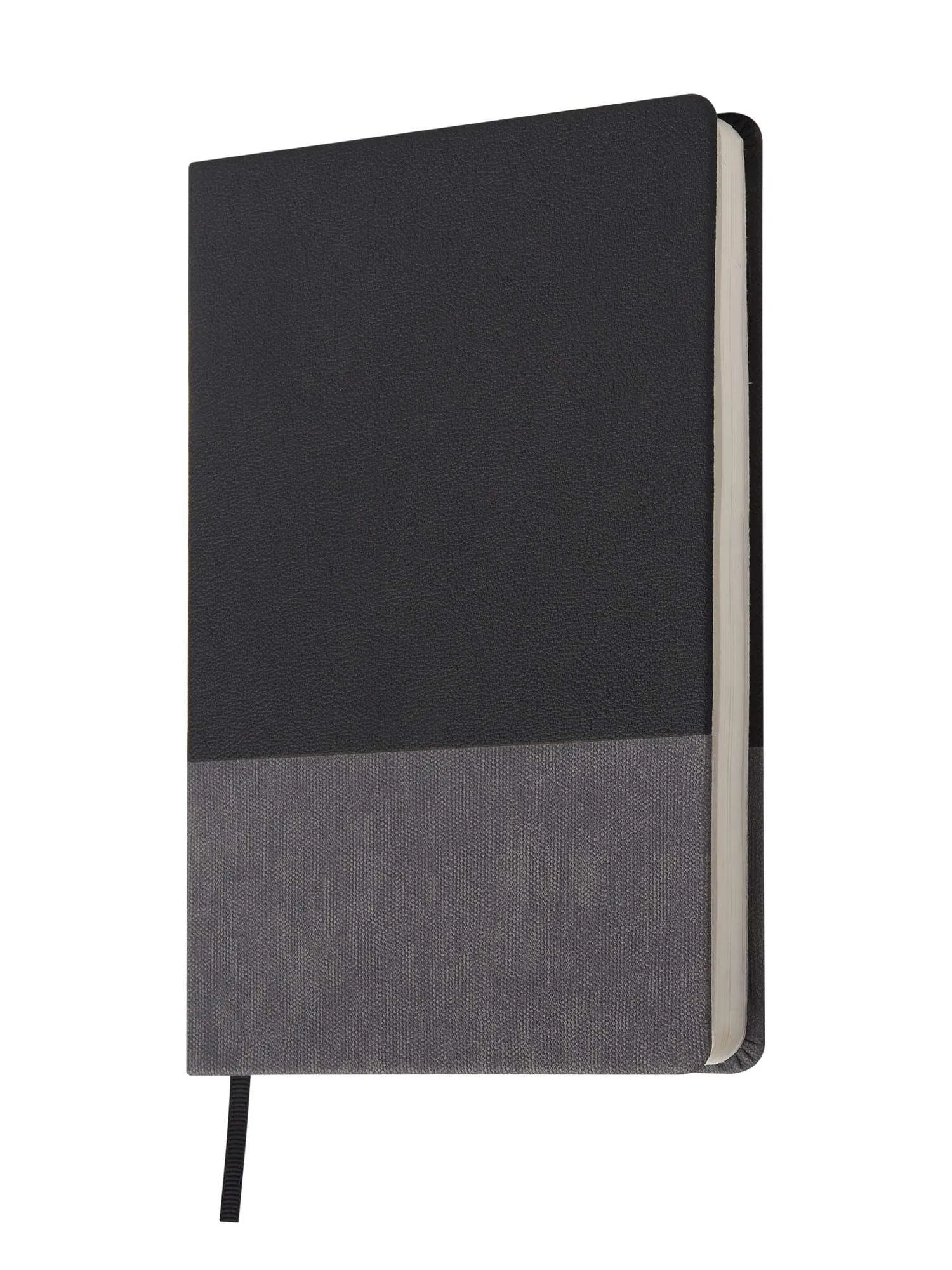 Bewick - A5 Notebook: Hardbound with Faux Leather - Grey