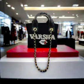Black Canvas Premium Mini Tote Customized Bag For Women