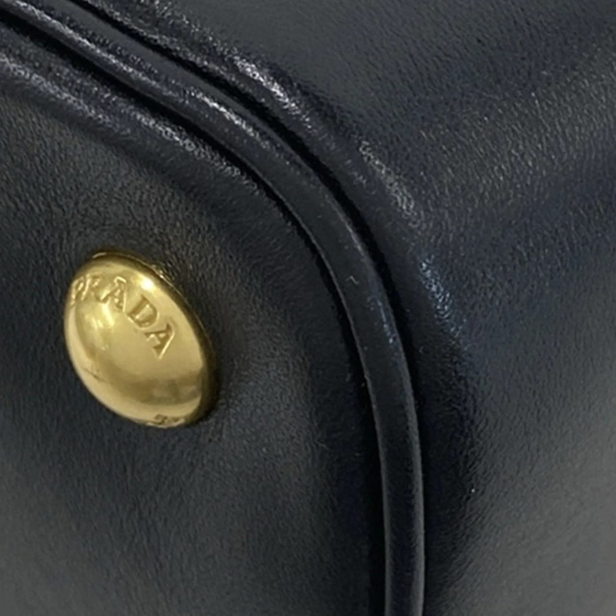 Brown Prada Bicolor Soft Calf Double Zip Dome Satchel
