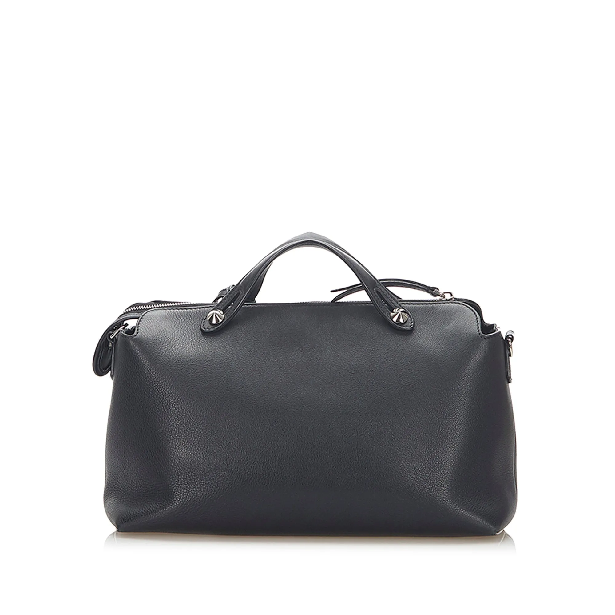 By The Way Leather Satchel Black
