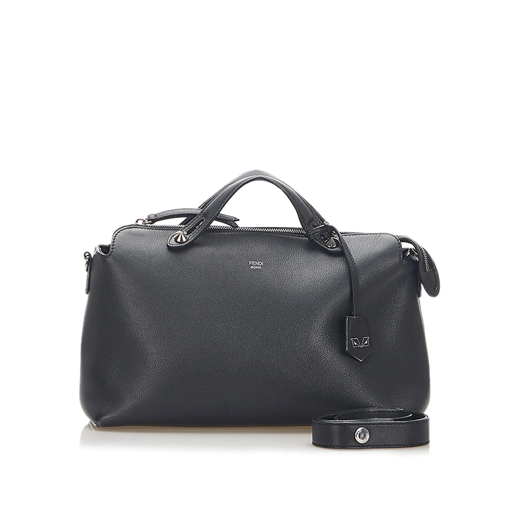 By The Way Leather Satchel Black