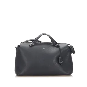 By The Way Leather Satchel Black