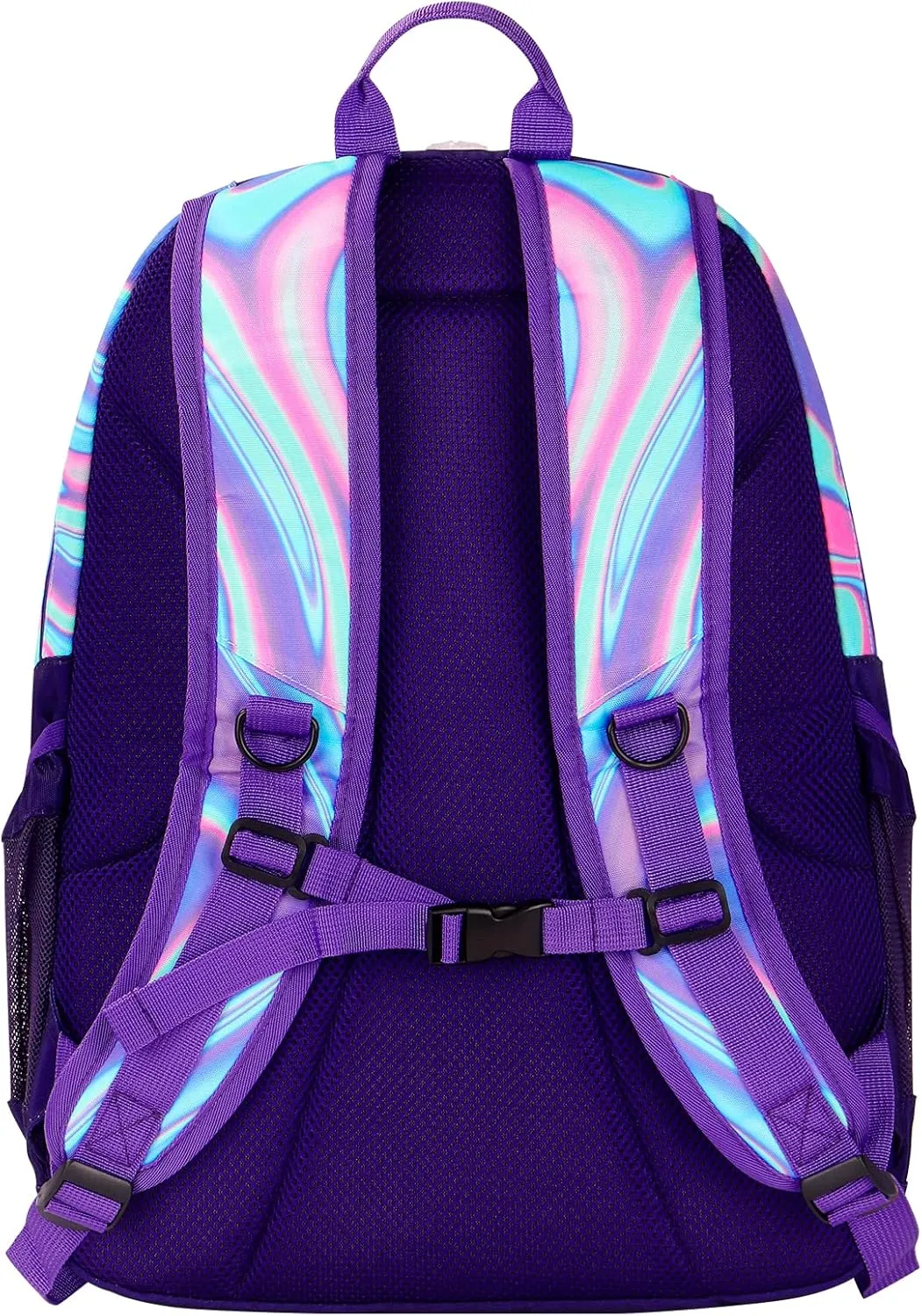 Choco Mocha Purple Backpack for Teen Girls, Travel School Backpack for Girls Middle School Large Bookbag 18 Inch