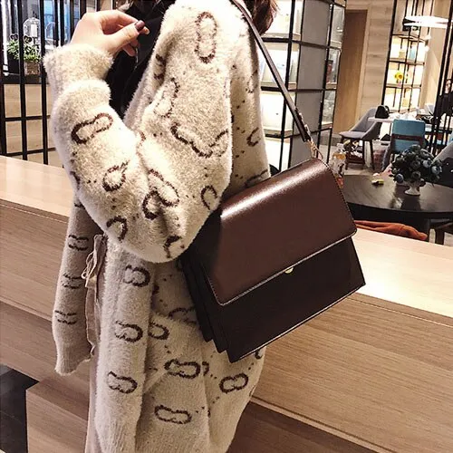 Christmas Gift Fashion Crocodile Women Shouder Bags Designer Brand Wide Strap Handbags Luxury Pu Leather Crossbody Bag Small Flap Female Purses