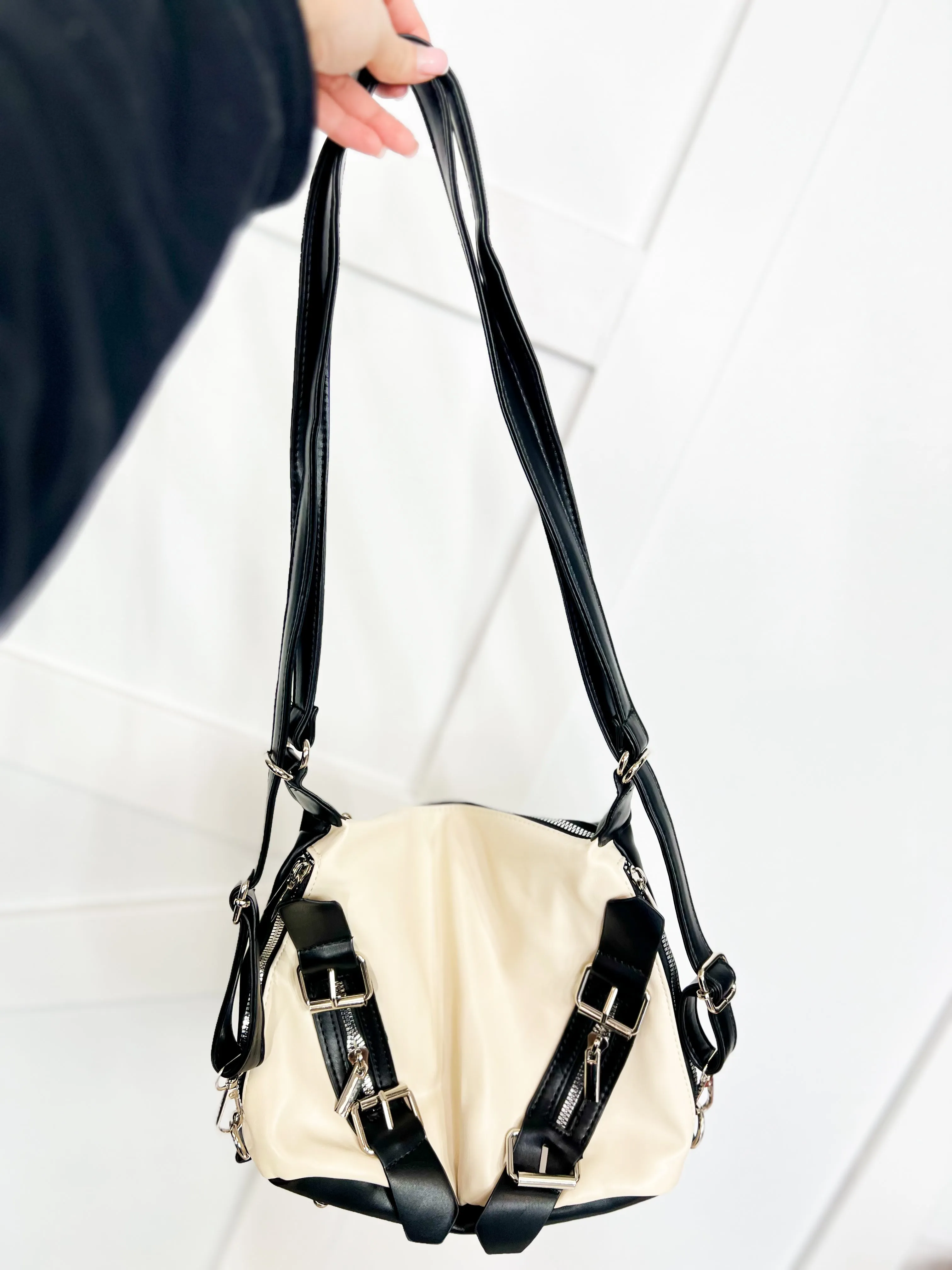 Contrast Color Shoulder Backpack