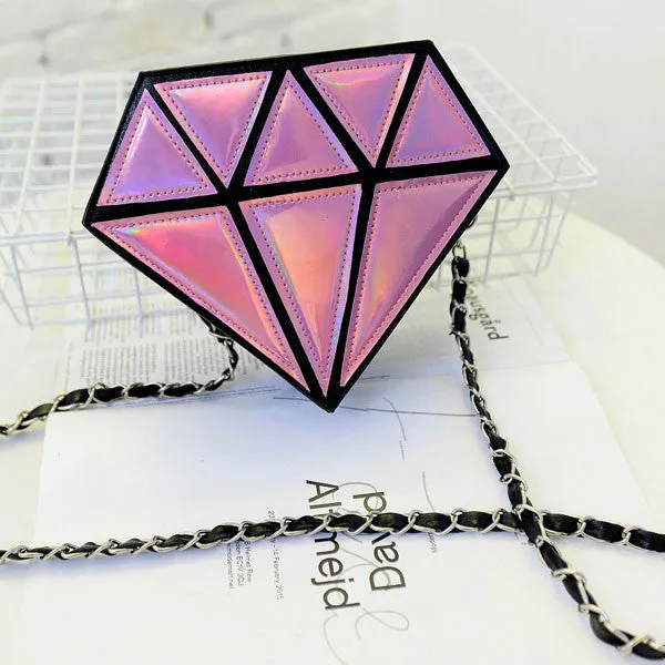 Luxury 3d Diamond Bling Chain Handbag