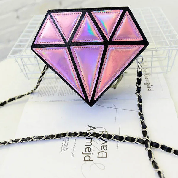 Luxury 3d Diamond Bling Chain Handbag