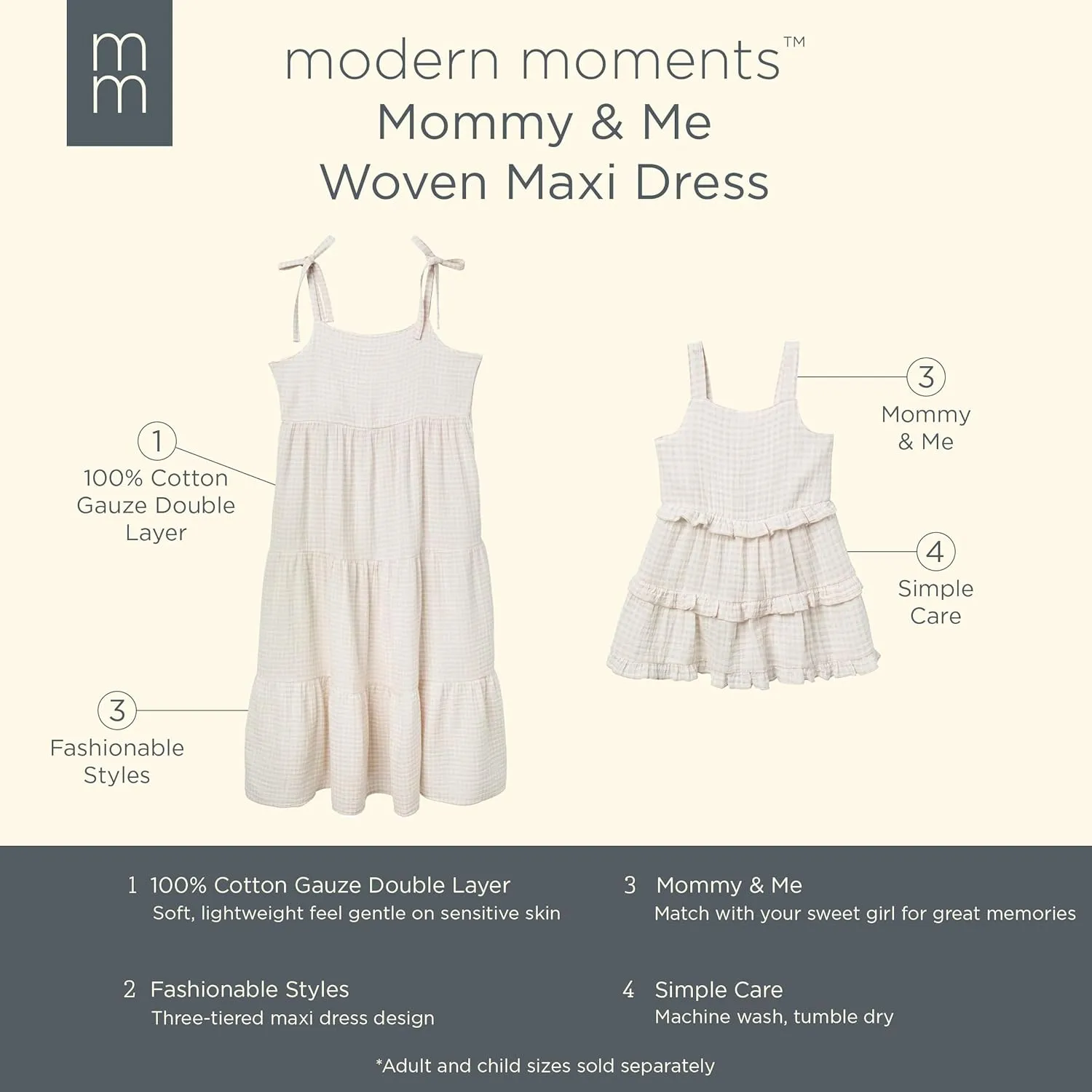 Modern Moments by Gerber Mommy and Me Gauze Dresses