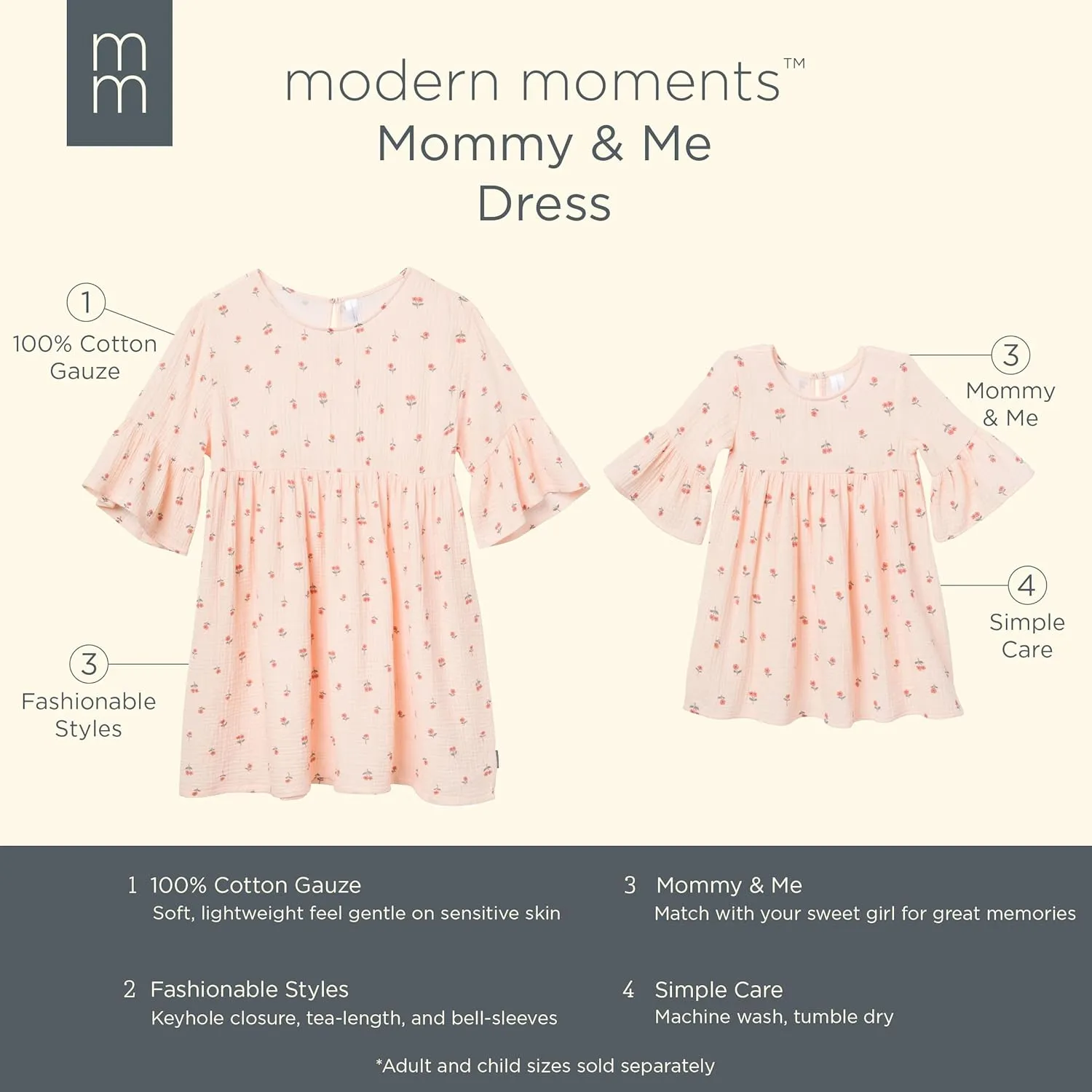 Modern Moments by Gerber Mommy and Me Gauze Dresses