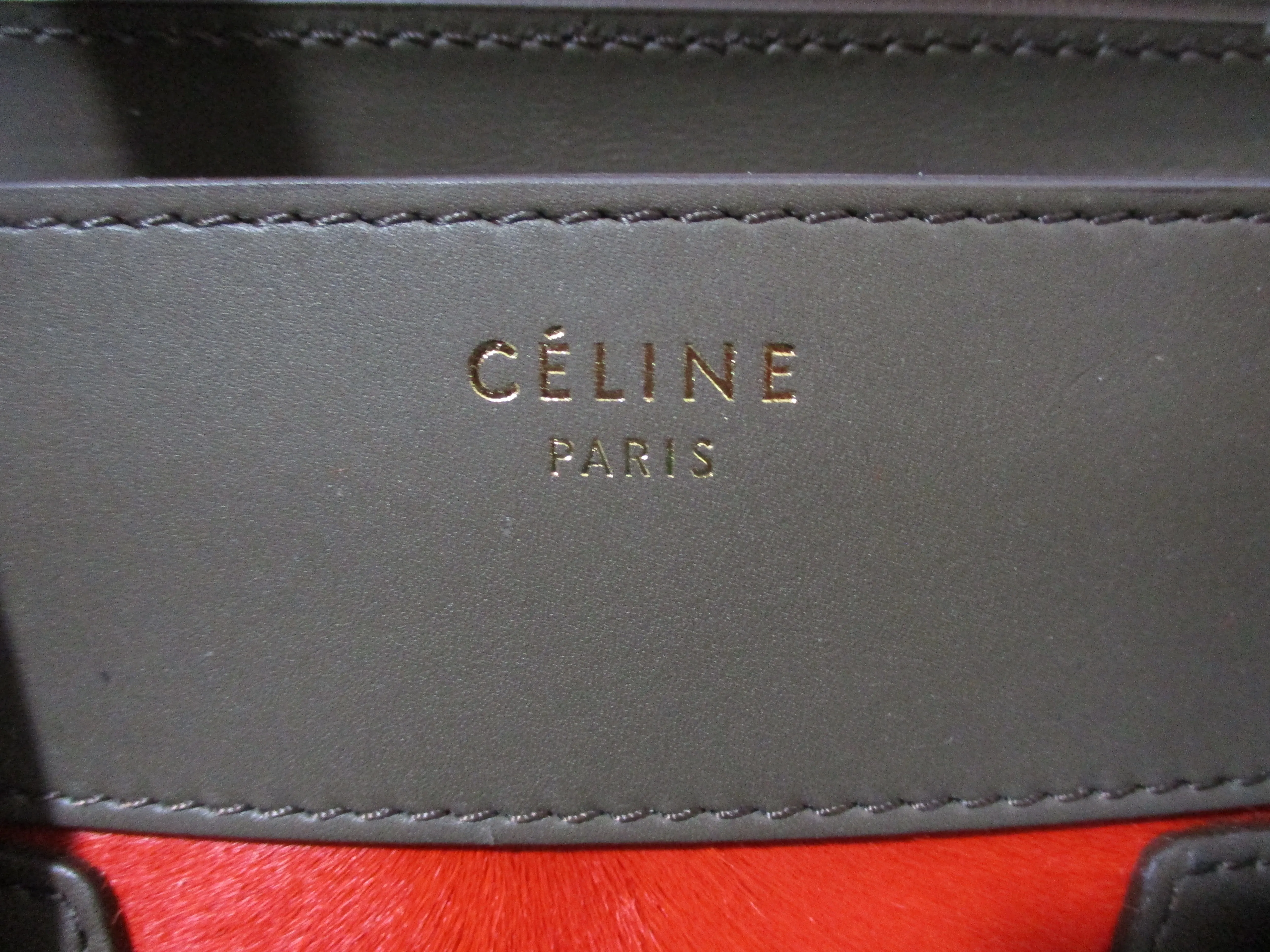 NEW CELINE PARIS ITALY Python Leather MINI LUGGAGE BRICK Tote Bag NWT