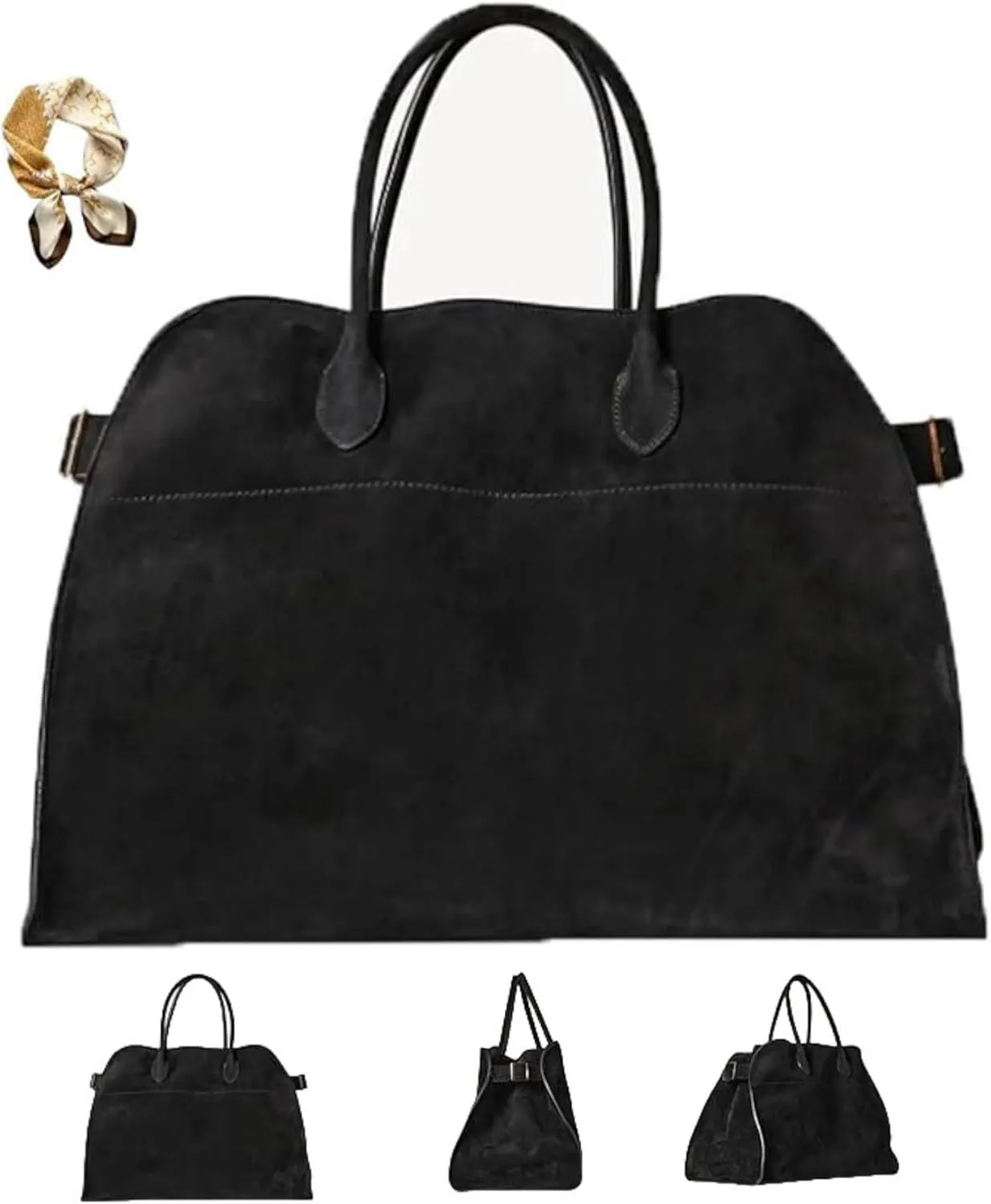 PU Leather Tote Bag for Women,Large Capacity Shoulder Bag,Luxury Retro Casual Hobo Purse