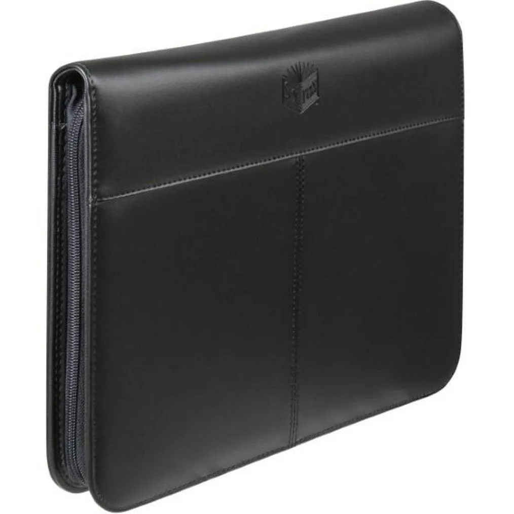 Spirax Zippered 2 Ring Compendium Folder A4 Black Professional
