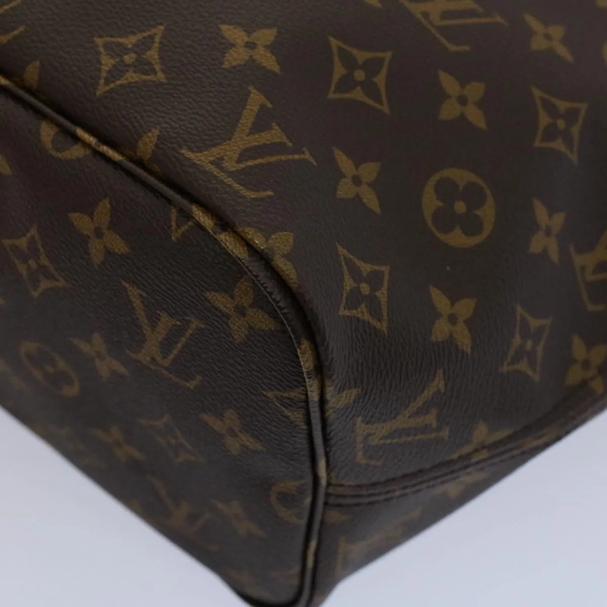 Trendy Inspired Louis Vuitton Monogram Neverfull Mm Tote Bag M40156 Lv Auth Ar10581s
