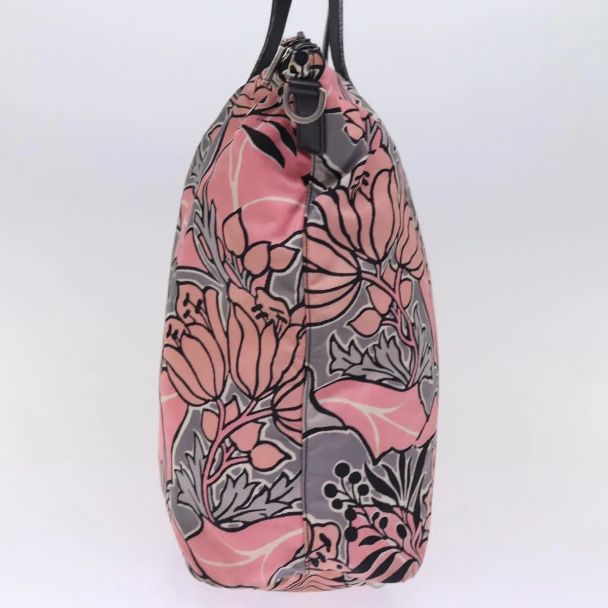 Trendy Inspired Prada Tote Bag Nylon Pink Auth Ep4604