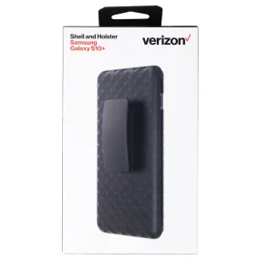 Verizon Shell And Holster For Samsung Galaxy (S10 ) - Rugged Black
