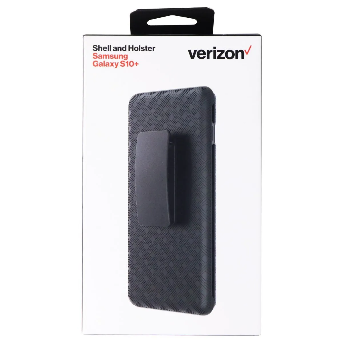 Verizon Shell And Holster For Samsung Galaxy (S10 ) - Rugged Black