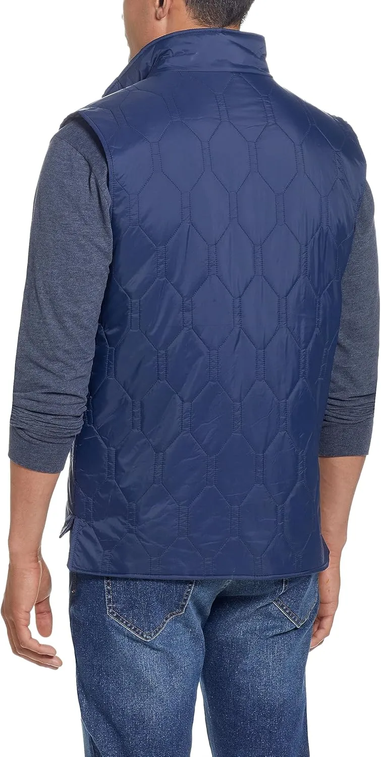 Weatherproof Vintage Mens Quilted Puffer Vest - Lightweight Padded Insulated Vest for Men